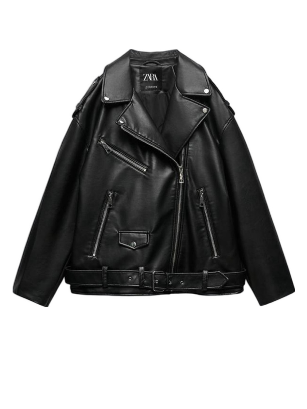 ZARA Faux Leather Oversized Jacket